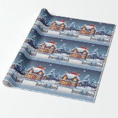 Chimney Santa Wrapping Paper Geschenkpapier (Ungerollt)