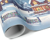 Chimney Santa Wrapping Paper Geschenkpapier (Rolleneckpunkt)