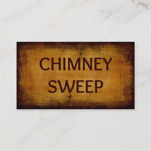 Chimney Sweep Business Card Visitenkarte (Vorderseite)