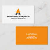 Chimney Sweep Cleaning & Repairs Visitenkarte (Vorne/Hinten)