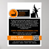 Chimney Sweep Logo Design Chimney Sweep Service Poster (Vorne)