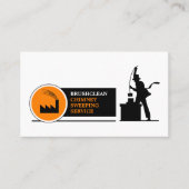 Chimney Sweep Logo Design, Kaminney Sweep Visitenkarte (Vorderseite)