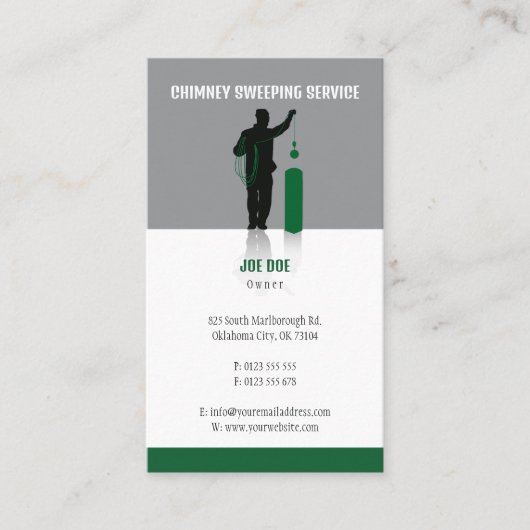 Chimney Sweep | Professional Visitenkarte (Vorderseite)