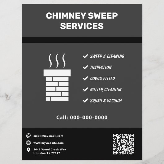 Chimney Sweep Service Flyer (Vorne)