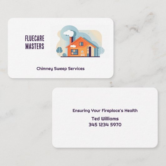 Chimney Sweep Visitenkarte (Vorne/Hinten)