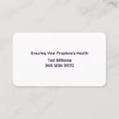 Chimney Sweep Visitenkarte (Rückseite)