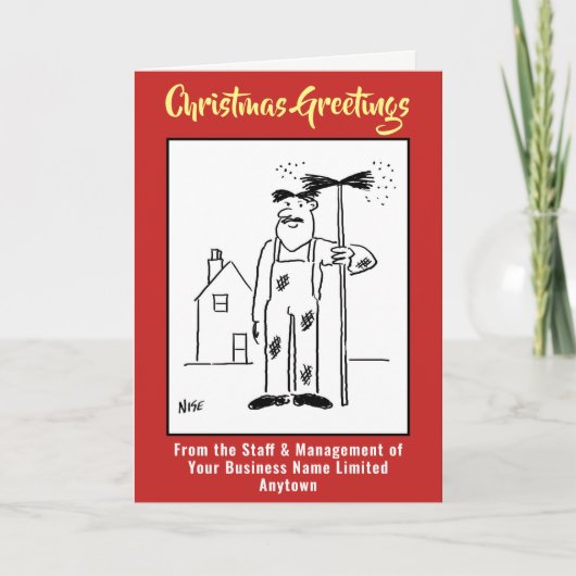 Chimney Sweep Weihnachtskarte Feiertagskarte (Vorderseite)