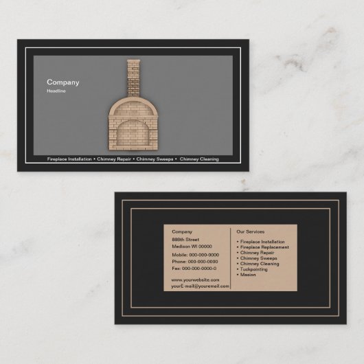 Chimney Visitenkarte (Vorne/Hinten)
