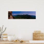 chimneyrock pano links, "Der Weg ist das Ding,.. Poster (Küche)