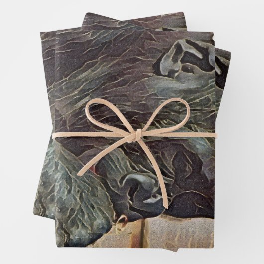 CHIMP ART GESCHENKPAPIER SET (Beispiel)