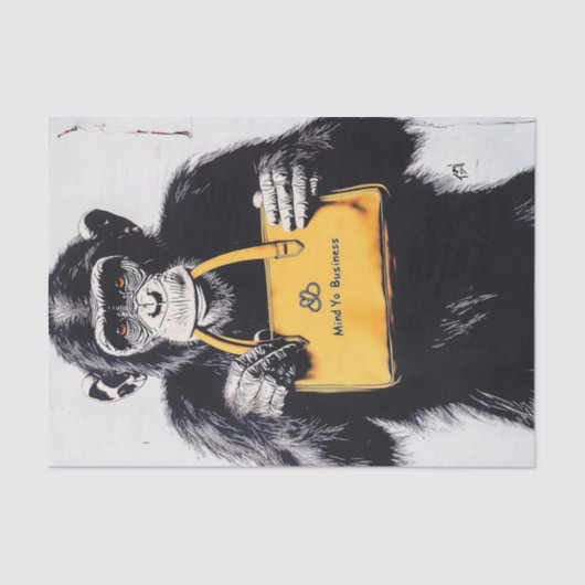 Chimp Business10 Seidenpapier (Vorderseite)