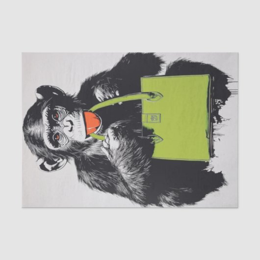 Chimp Business3 Seidenpapier (Vorderseite)