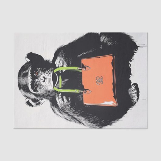 Chimp Business4 Seidenpapier (Vorderseite)