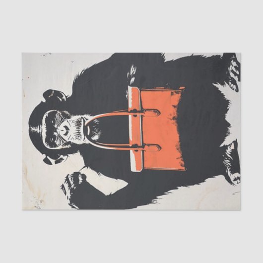 Chimp Business6 Seidenpapier (Vorderseite)