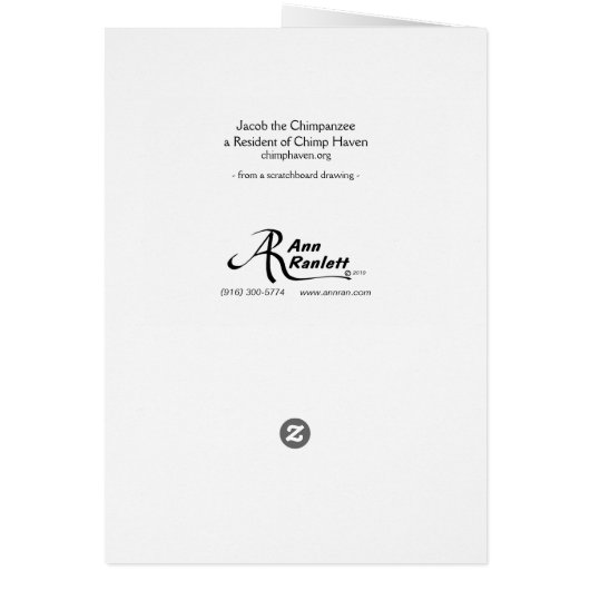 Chimp Card - "Jacob" (Hinten)