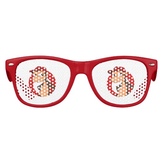 Chimp Cartoon Kindersonne Partybrille (Vorderseite)