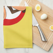 Chimp Cartoon Küchentuch (Viertel Falte)