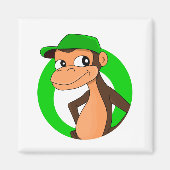 Chimp-Cartoon-Magnet Magnet (Vorne)