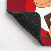 Chimp-Cartoon-Mauspad Mousepad (Ecke)