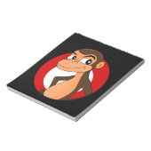 Chimp-Cartoon-Notizblock Notizblock (Rotiert)