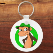 Chimp Cartoon Schlüsselanhänger (Vorderseite)
