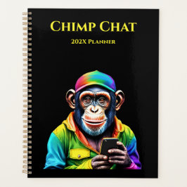 Chimp Chat-Schimpanse mit Telefon- Planer