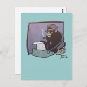 Chimp Kann Postkarte (Vorne/Hinten)