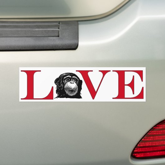 Chimp Lover Autoaufkleber (Auf Auto)