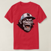 Chimp mit Baseballhut 1 T-Shirt (Design vorne)