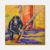 Chimp mit einem Gun Magnet (Vorne)