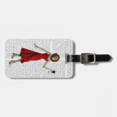 Chimp mit Wein Gepäckanhänger (Vorderseite horizontal)