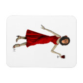 Chimp mit Wein Magnet (Horizontal)