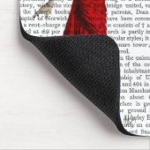 Chimp mit Wein Mousepad (Ecke)