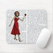 Chimp mit Wein Mousepad (Mit Mouse)