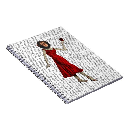 Chimp mit Wein Notizblock (Rechte Seite)