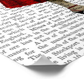 Chimp mit Wein Poster (Ecke)