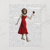 Chimp mit Wein Postkarte (Vorderseite)