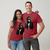 Chimp Rebel Friedenszeichen Leder T-Shirt (Unisex)