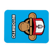 Chimp-Roboterhutmagnet Magnet (Horizontal)