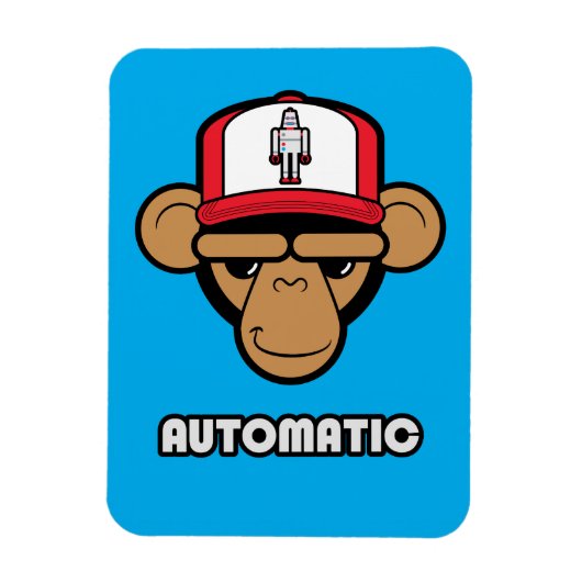 Chimp-Roboterhutmagnet Magnet (Vertikal)