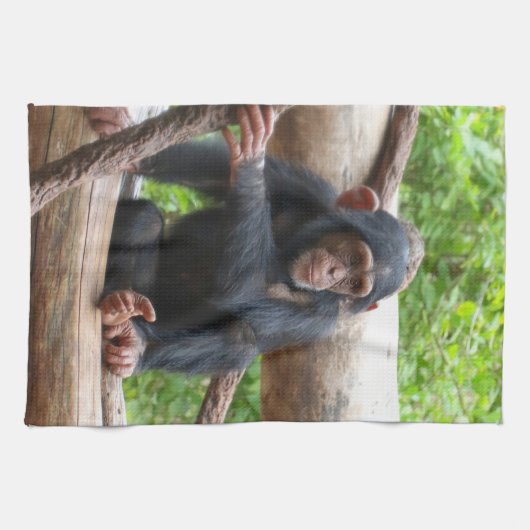 Chimpanzee 001 geschirrtuch (Horizontal)