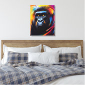 Chimpanzee Ape Animal Discovery Adventure Nature Leinwanddruck (Insitu (Schlafzimmer))