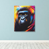 Chimpanzee Ape Animal Discovery Adventure Nature Leinwanddruck (Insitu (Holzboden))