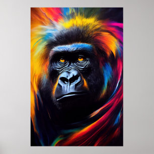 Chimpanzee Ape Animal Discovery Adventure Nature Poster