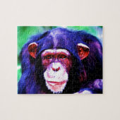 Chimpanzee - Art İllustration Malerei Puzzle (Horizontal)