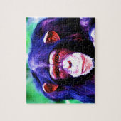 Chimpanzee - Art İllustration Malerei Puzzle (Vertikal)