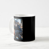 Chimpanzee Basketball Affe Funny Graphic Kaffeetasse (Vorderseite Links)