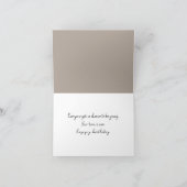 Chimpanzee Birthday Spaß Karte (Innenseite)