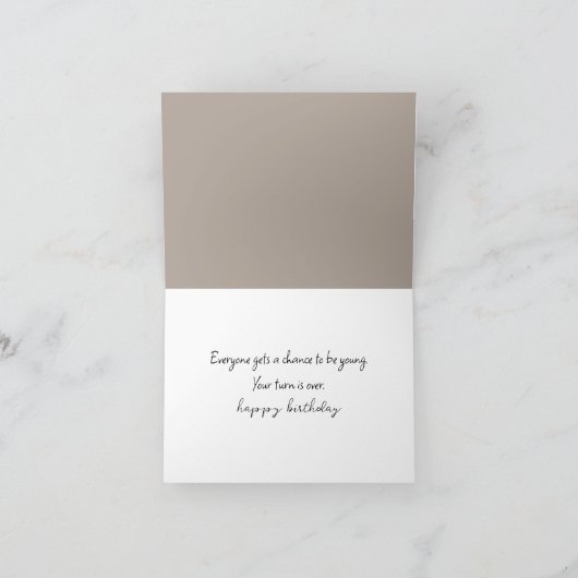 Chimpanzee Birthday Spaß Karte (Innenseite)