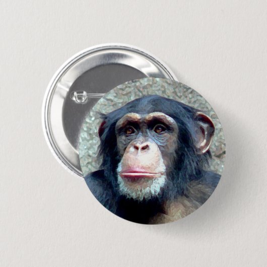 Chimpanzee Button (Vorne & Hinten)
